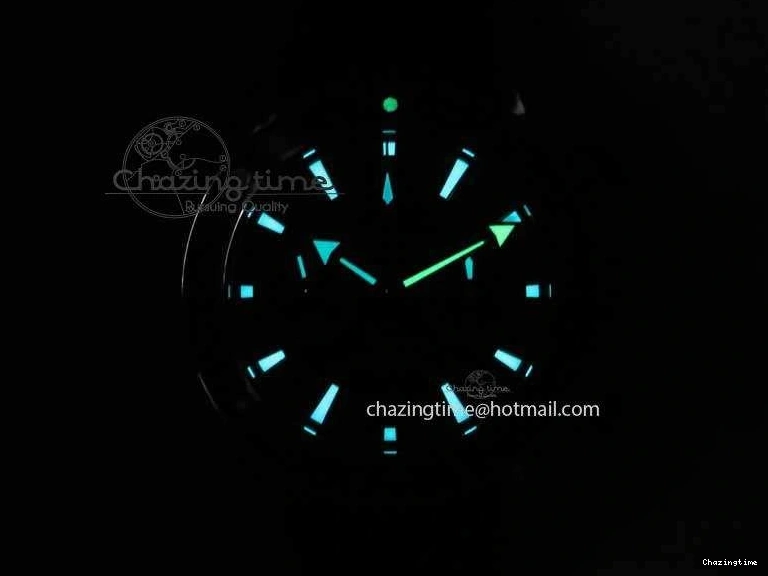 0508 Chic Planet Ocean Master Chrono 45mm SS OM 1:1 Best Edition Blue Dial On Blue Rubber Strap A 8172